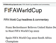 Tablet Screenshot of fifaworldcup.sporati.com